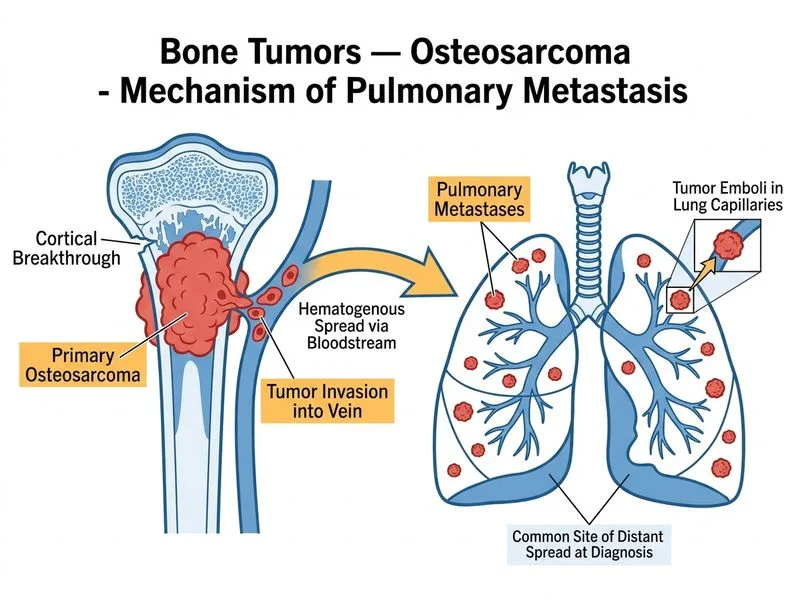 Bone Tumors — Osteosarcoma diagram