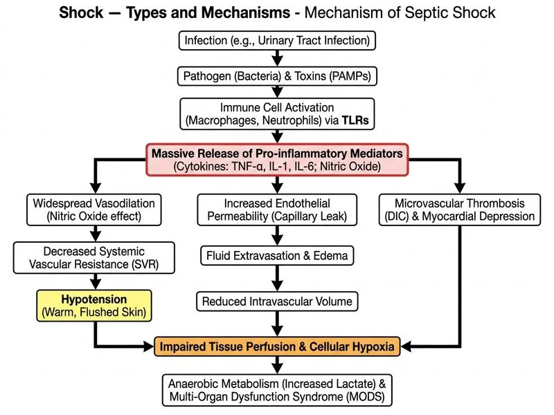 Shock — Types and Mechanisms diagram