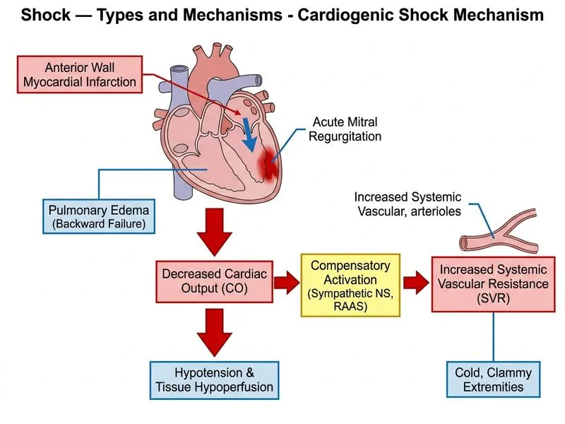 Shock — Types and Mechanisms diagram