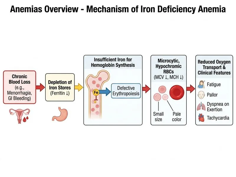 Anemias Overview diagram
