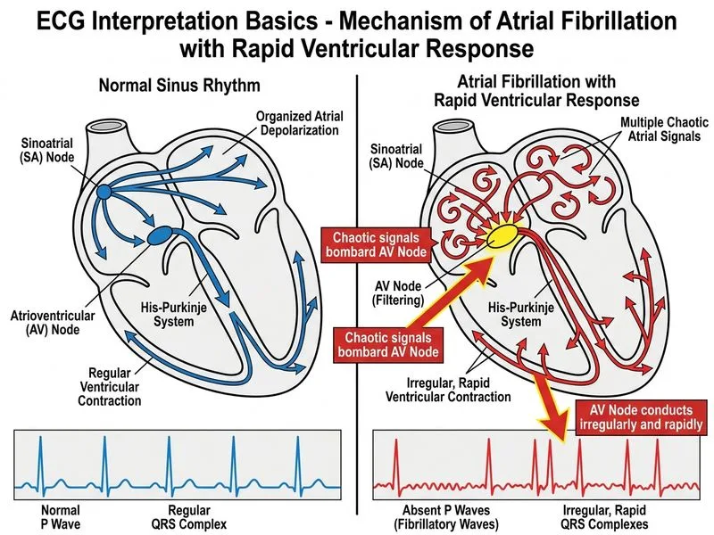 ECG Interpretation Basics diagram