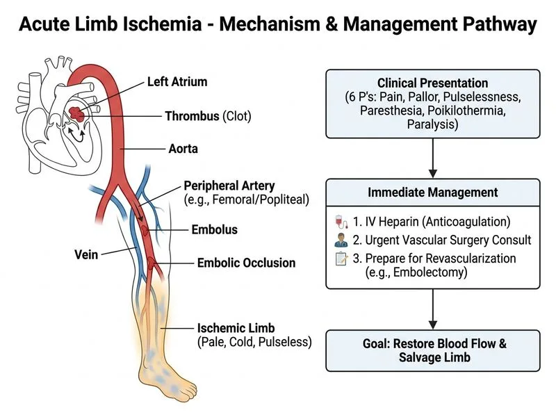 Acute Limb Ischemia diagram