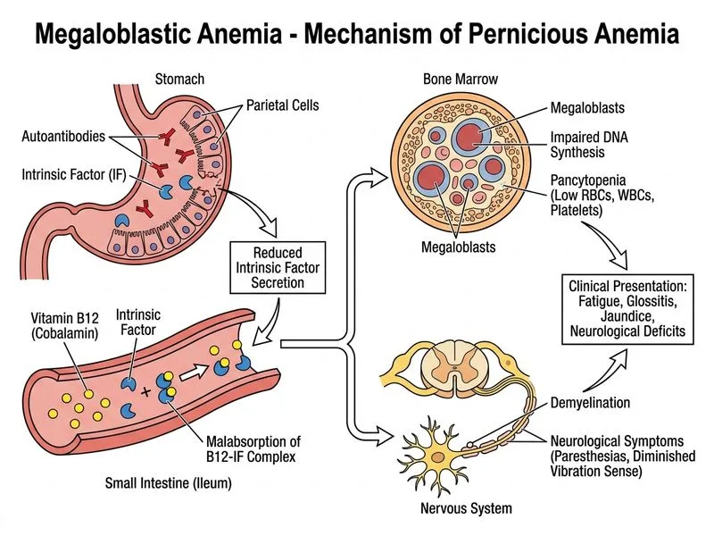 Megaloblastic Anemia diagram