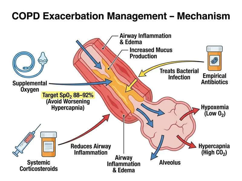 COPD Management diagram