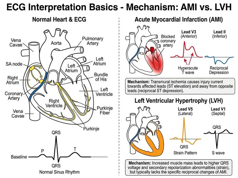 ECG Interpretation Basics diagram