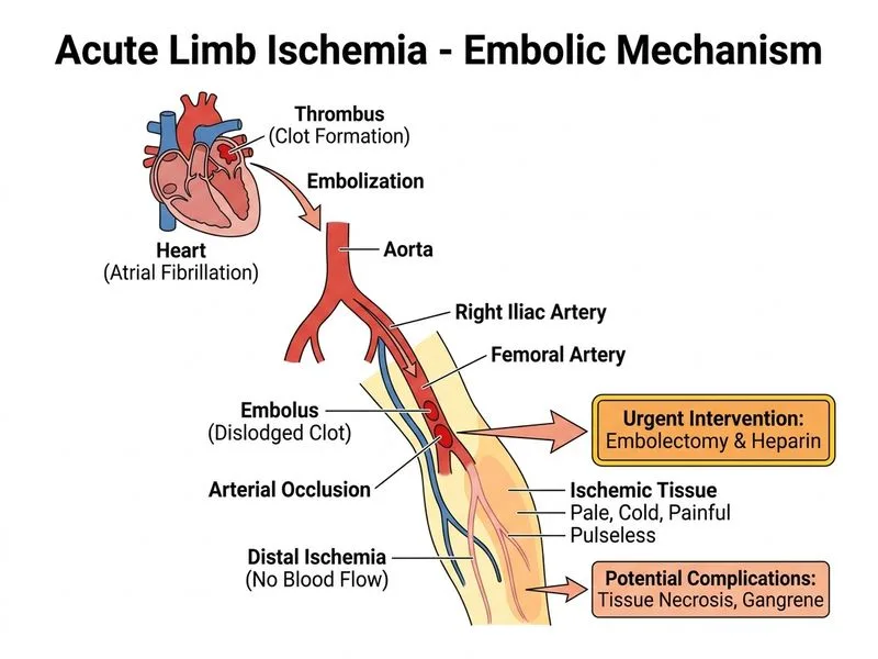 Acute Limb Ischemia diagram