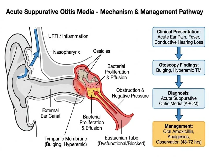 Acute Suppurative Otitis Media diagram