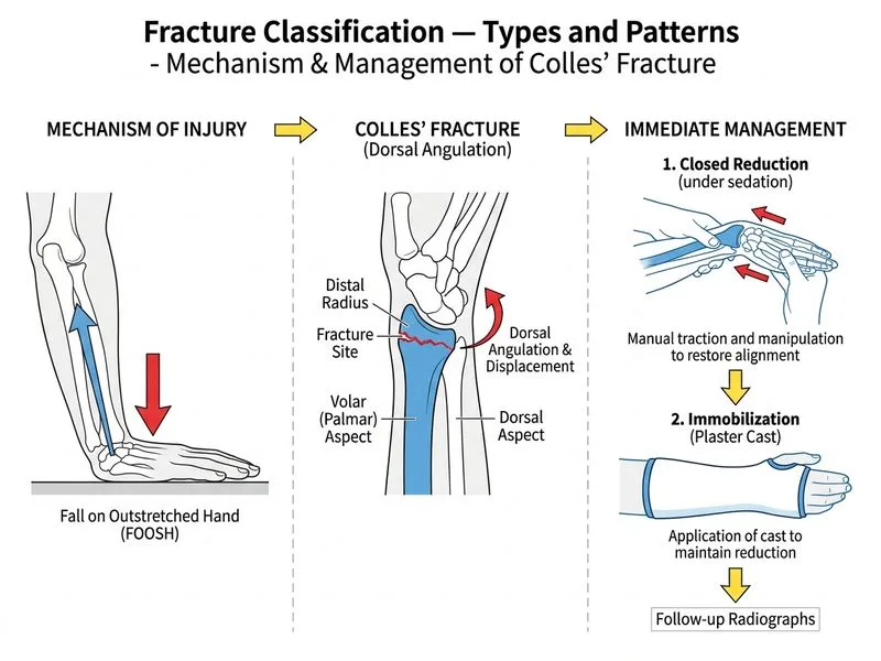 Fracture Classification — Types and Patterns diagram
