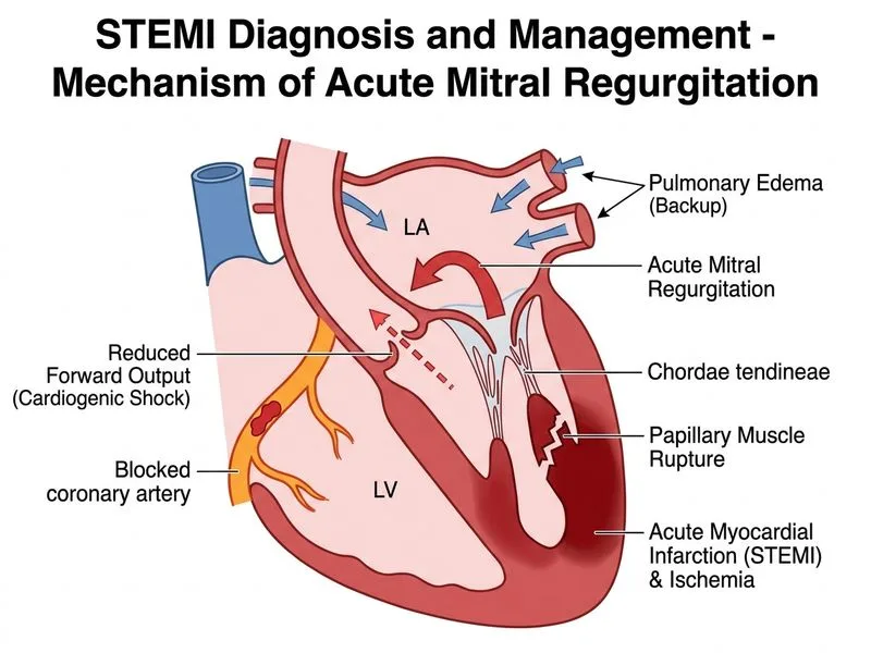 STEMI Diagnosis and Management diagram