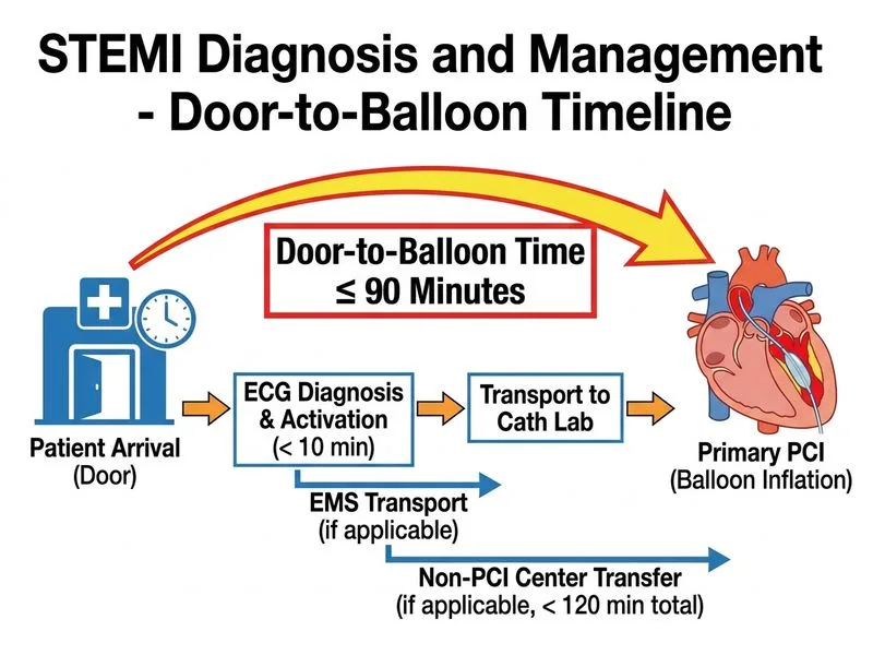 STEMI Diagnosis and Management diagram