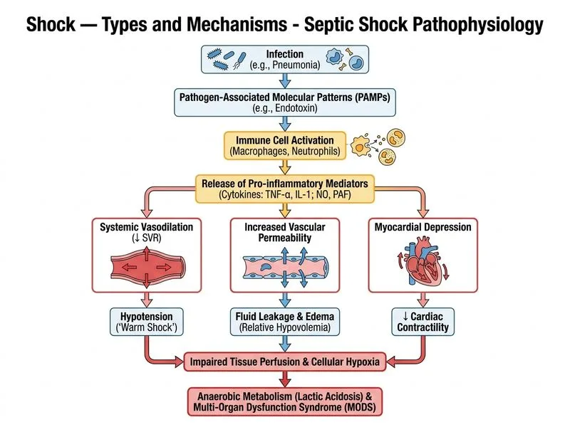 Shock — Types and Mechanisms diagram