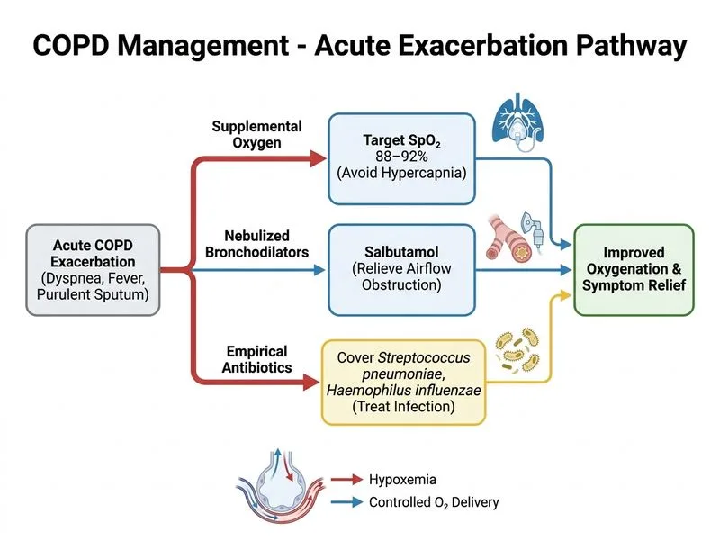 COPD Management diagram