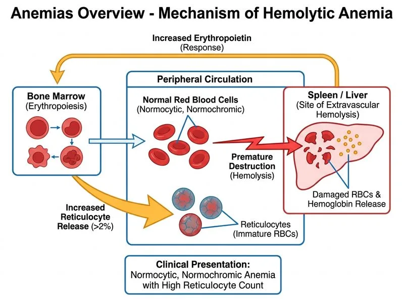 Anemias Overview diagram