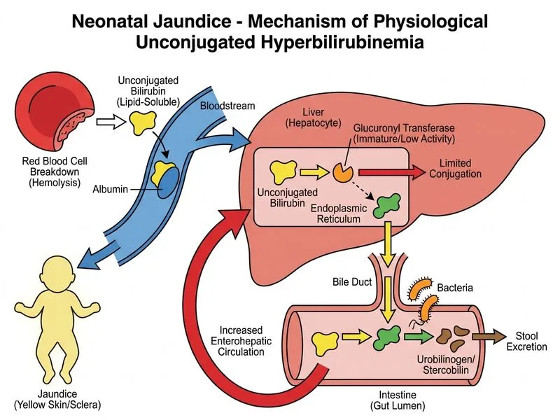 Neonatal Jaundice diagram