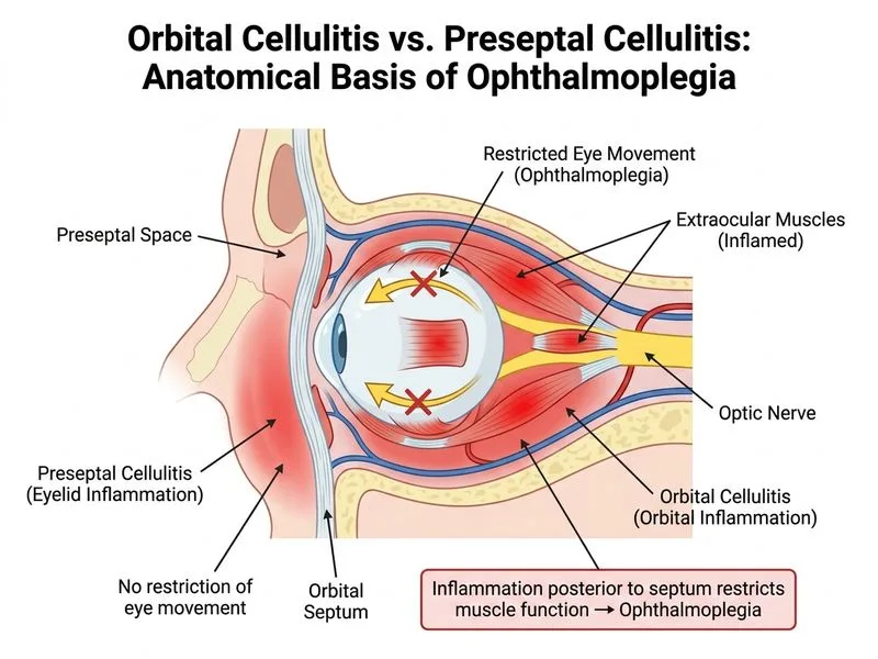 Orbital Cellulitis diagram