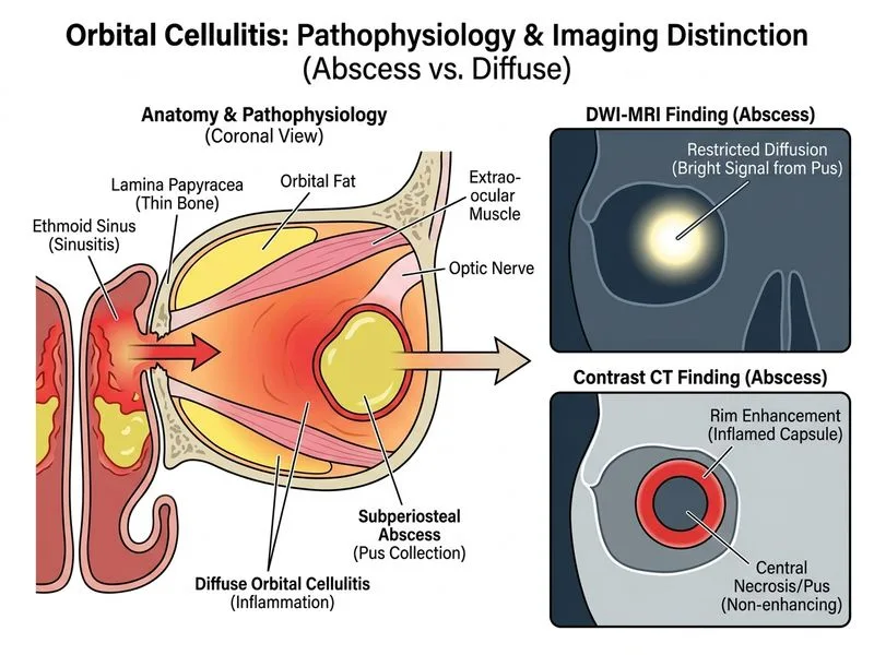 Orbital Cellulitis diagram