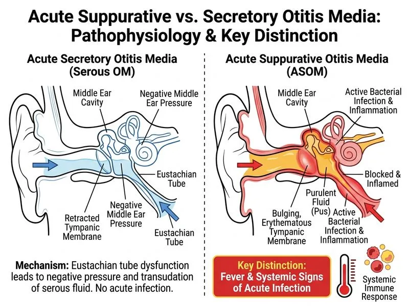 Acute Suppurative Otitis Media diagram