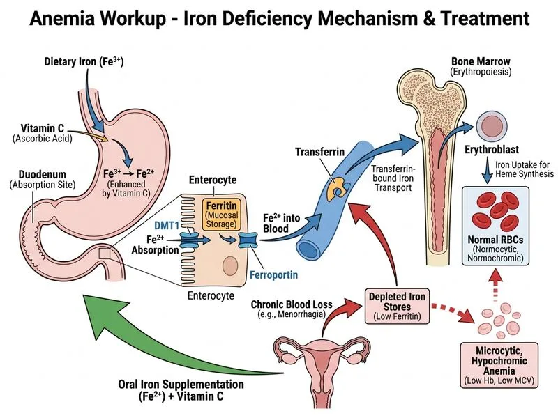 Anemia Workup diagram