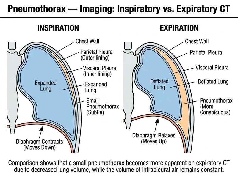 Pneumothorax — Imaging diagram