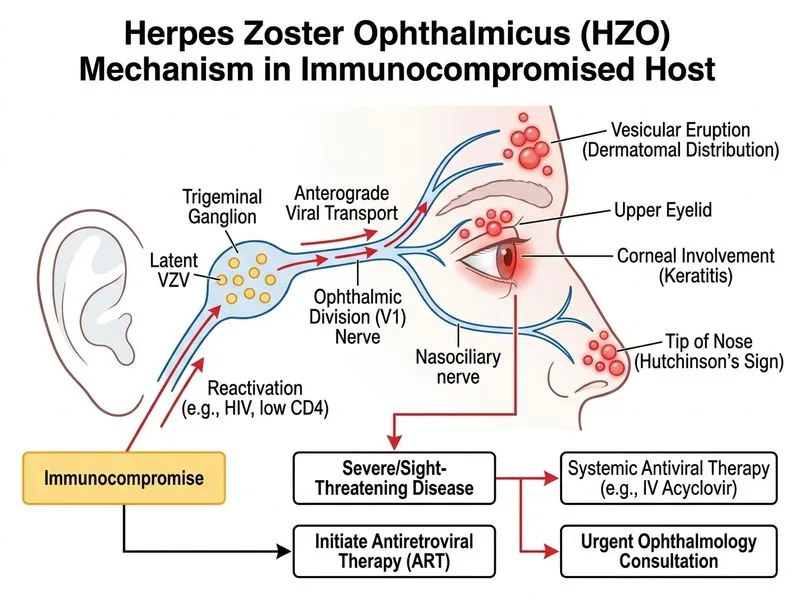 Herpes Simplex and Zoster — Skin diagram