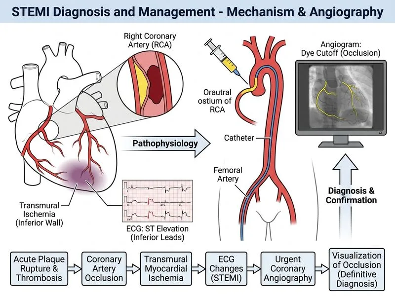 STEMI Diagnosis and Management diagram