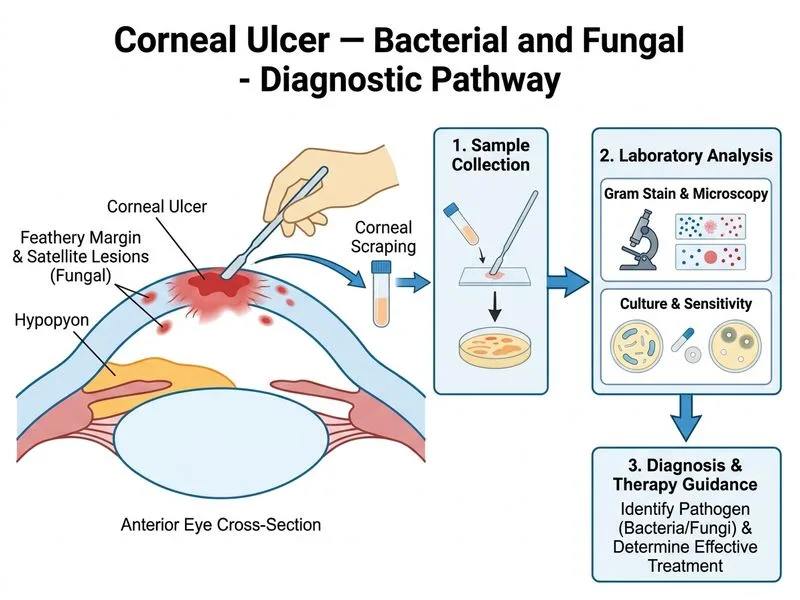 Corneal Ulcer — Bacterial and Fungal diagram