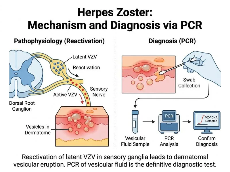 Herpes Simplex and Zoster — Skin diagram