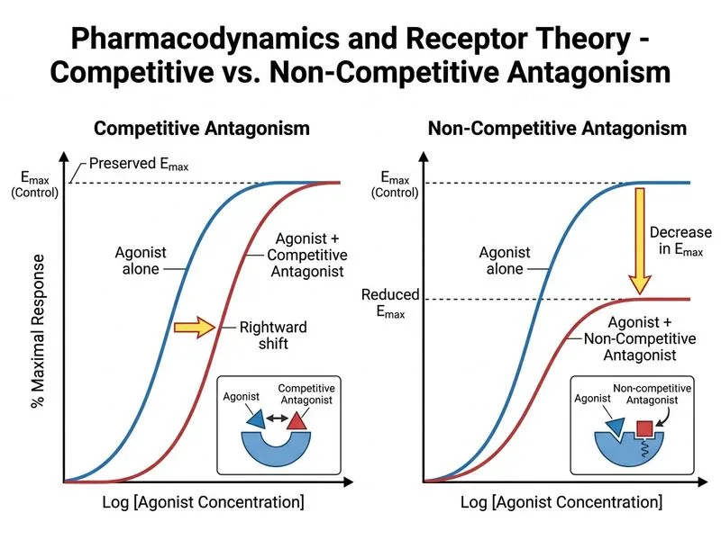 Pharmacodynamics and Receptor Theory diagram
