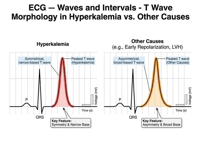 ECG — Waves and Intervals diagram