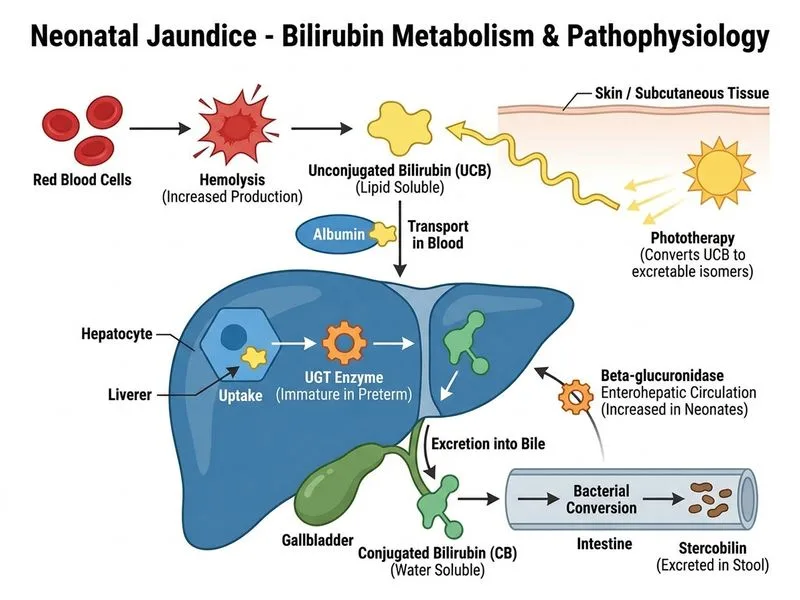 Neonatal Jaundice diagram