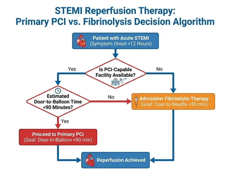 STEMI Diagnosis and Management diagram