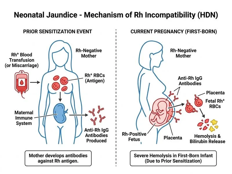 Neonatal Jaundice diagram