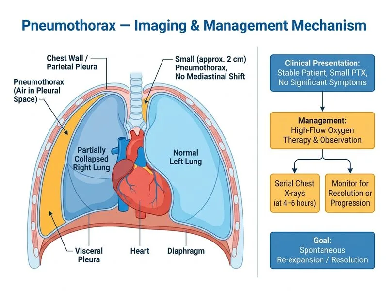 Pneumothorax — Imaging diagram