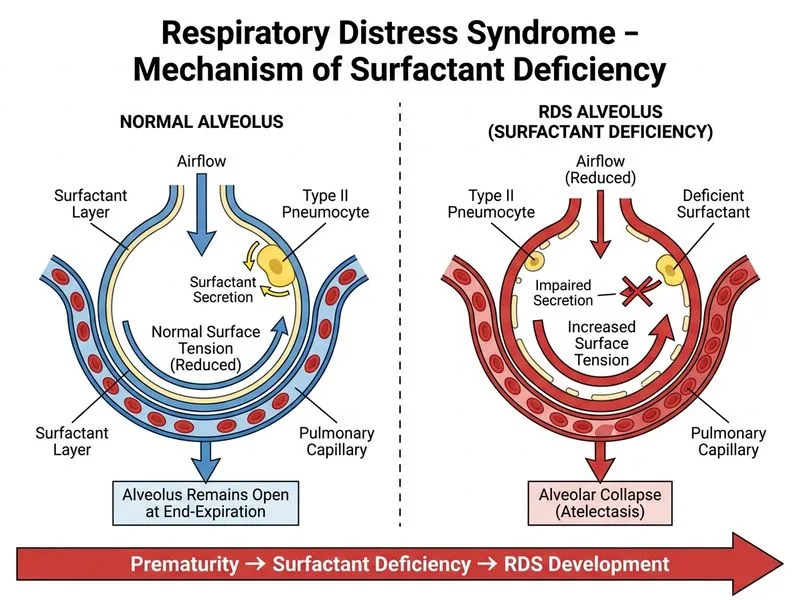 Respiratory Distress Syndrome diagram