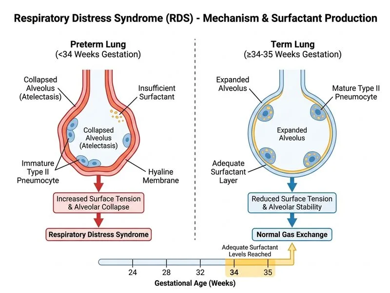 Respiratory Distress Syndrome diagram