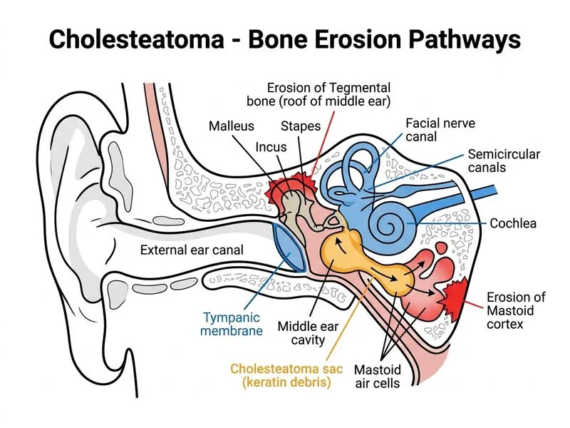 Cholesteatoma diagram