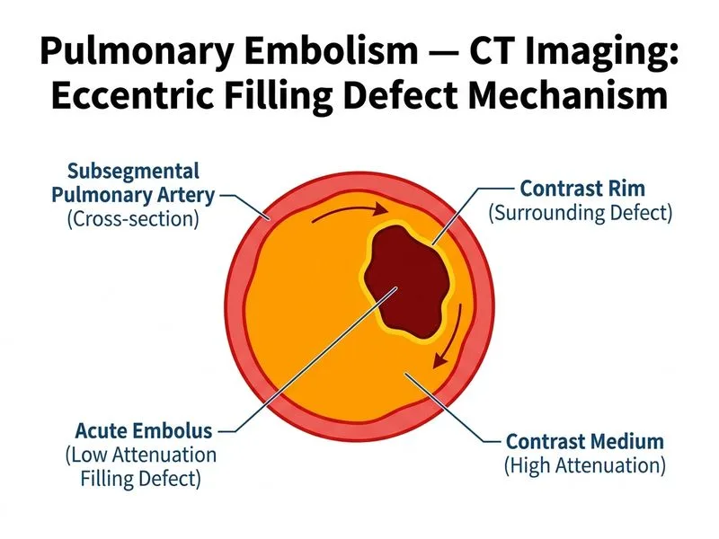Pulmonary Embolism — CT Imaging diagram