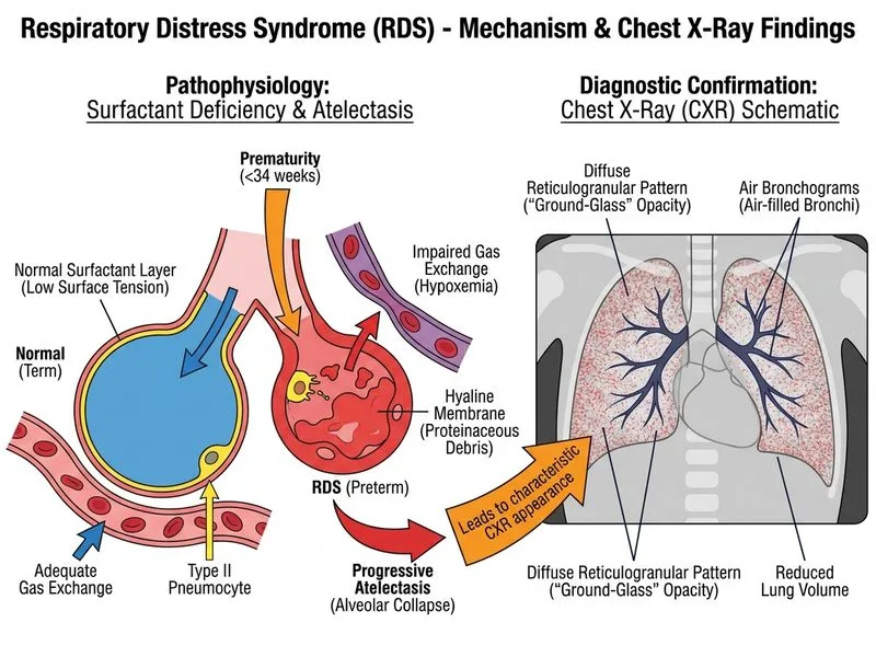 Respiratory Distress Syndrome diagram
