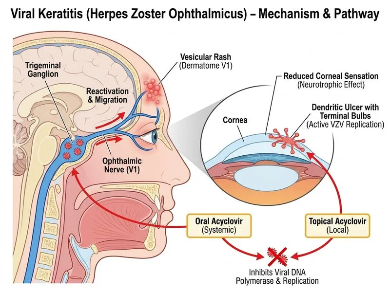 Viral Keratitis diagram