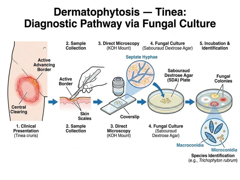 Dermatophytosis — Tinea diagram