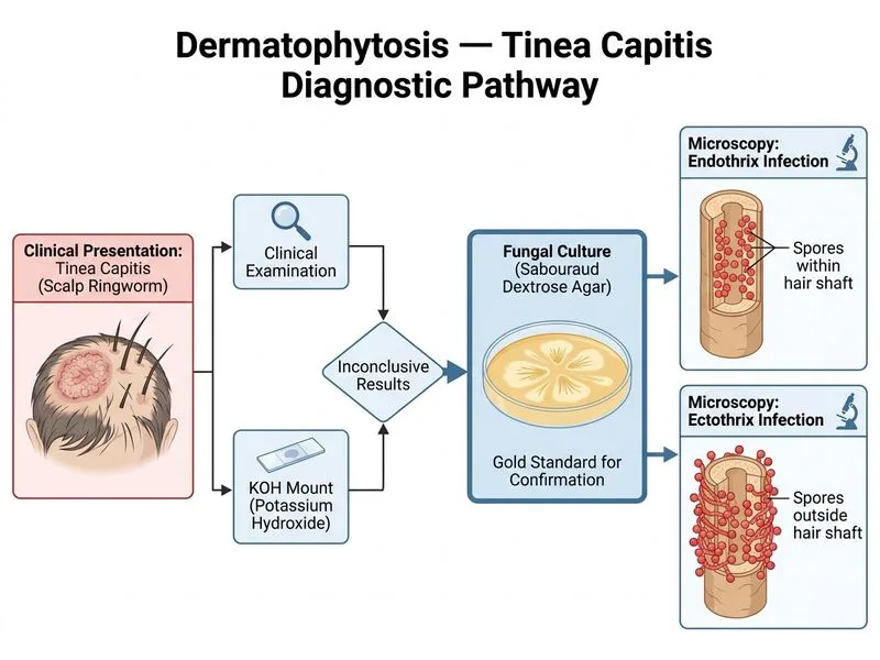 Dermatophytosis — Tinea diagram