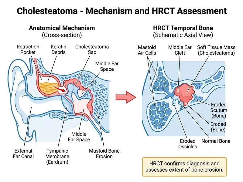 Cholesteatoma diagram