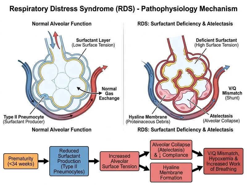Respiratory Distress Syndrome diagram