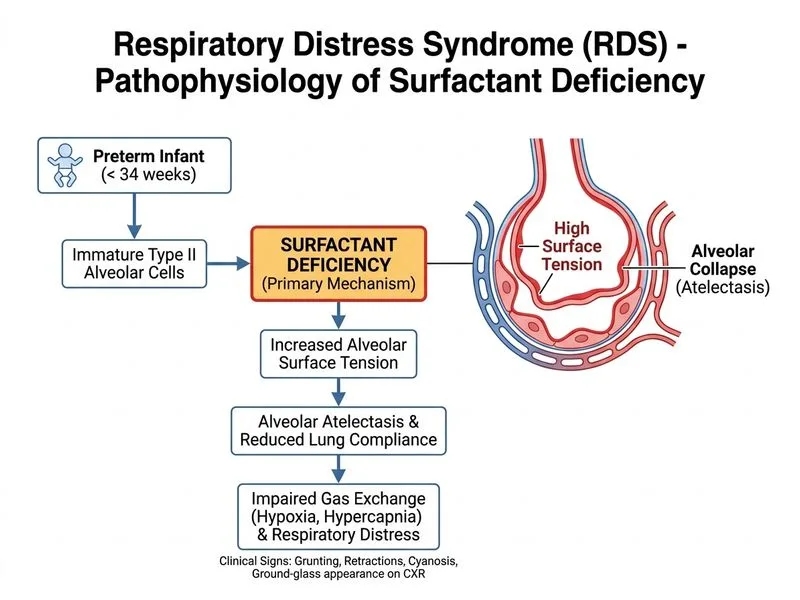 Respiratory Distress Syndrome diagram