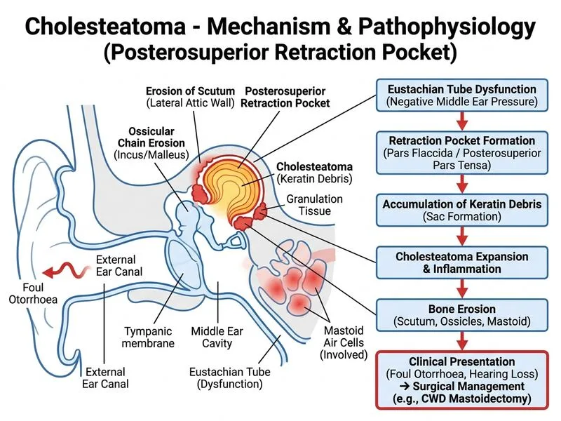 Cholesteatoma diagram
