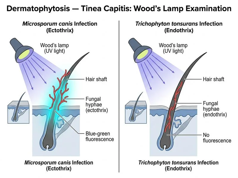 Dermatophytosis — Tinea diagram