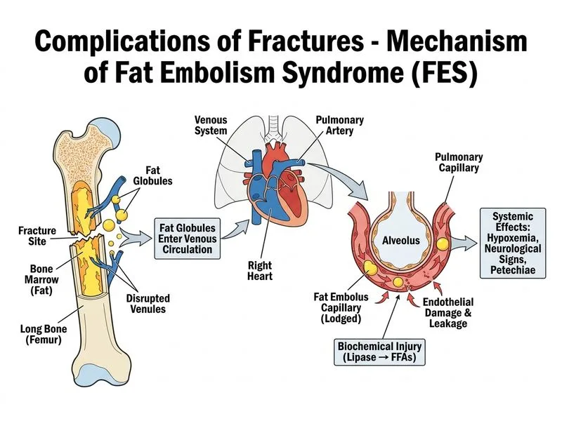 Complications of Fractures diagram