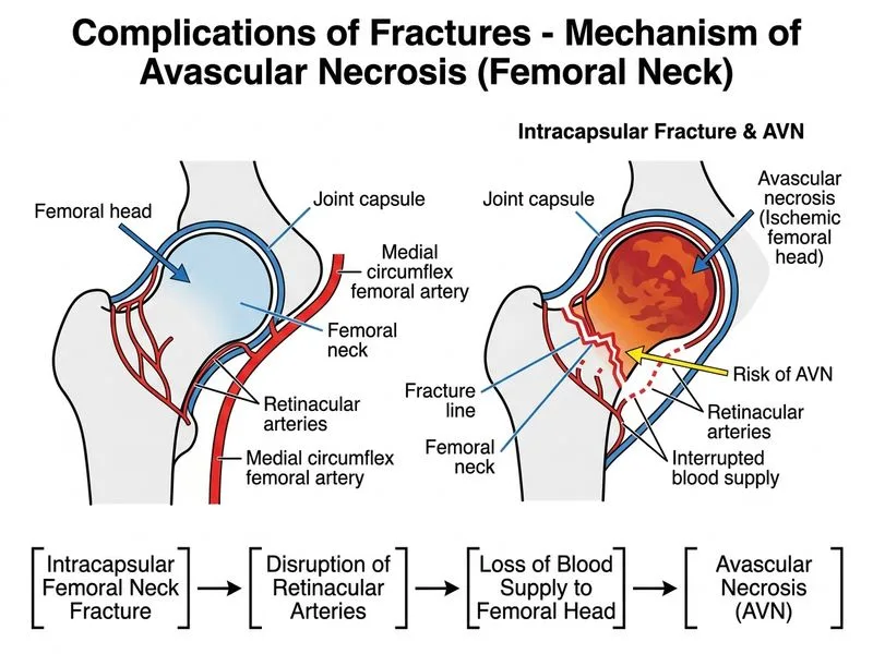 Complications of Fractures diagram