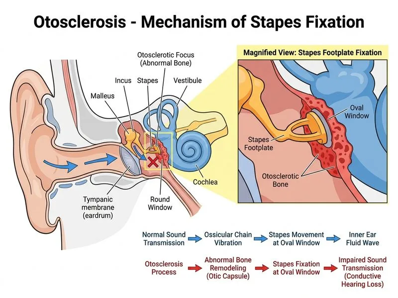 Otosclerosis diagram