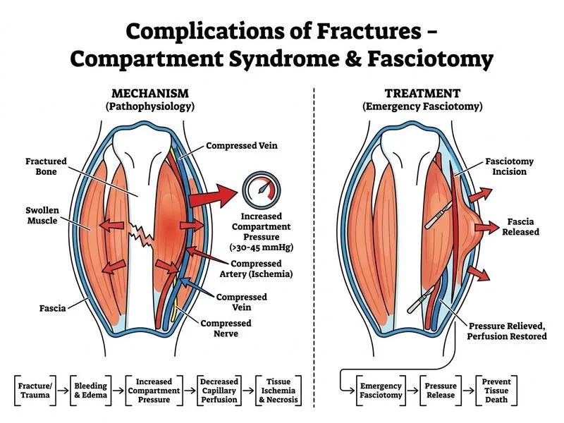 Complications of Fractures diagram